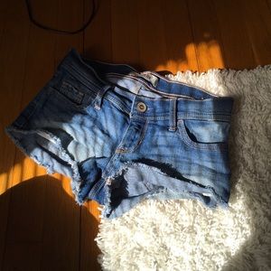 . Just some low rise jean shorts.